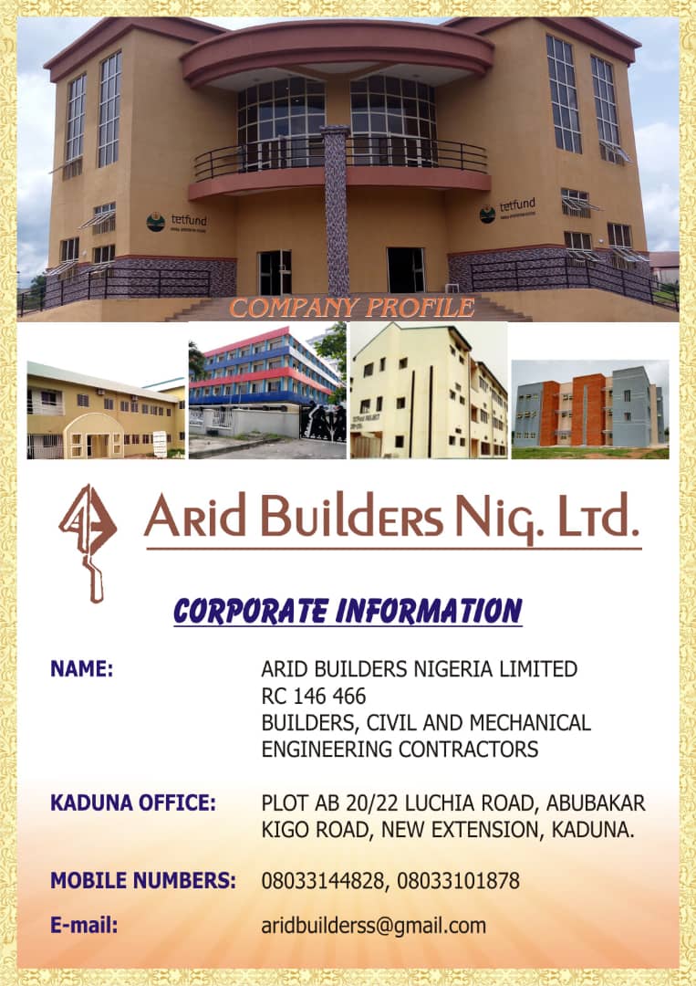 ARID BUILDERS NIGERIA LTD.