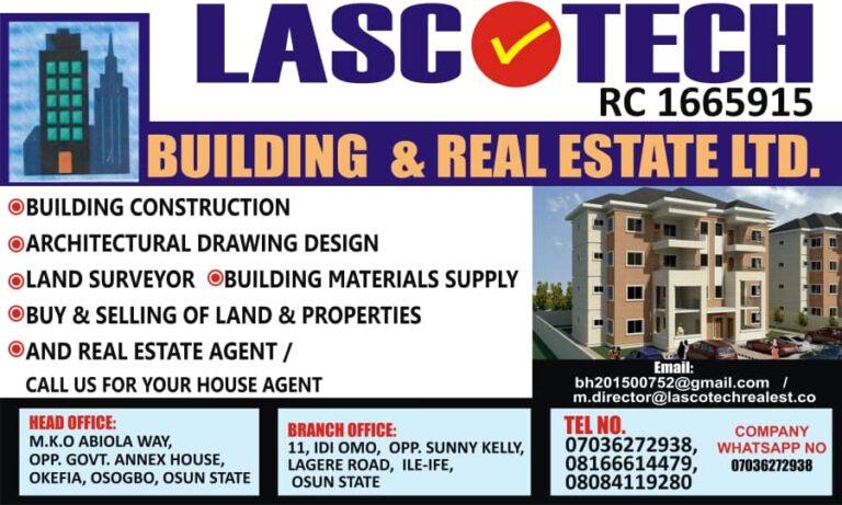 lascotech building and real estate Ltd